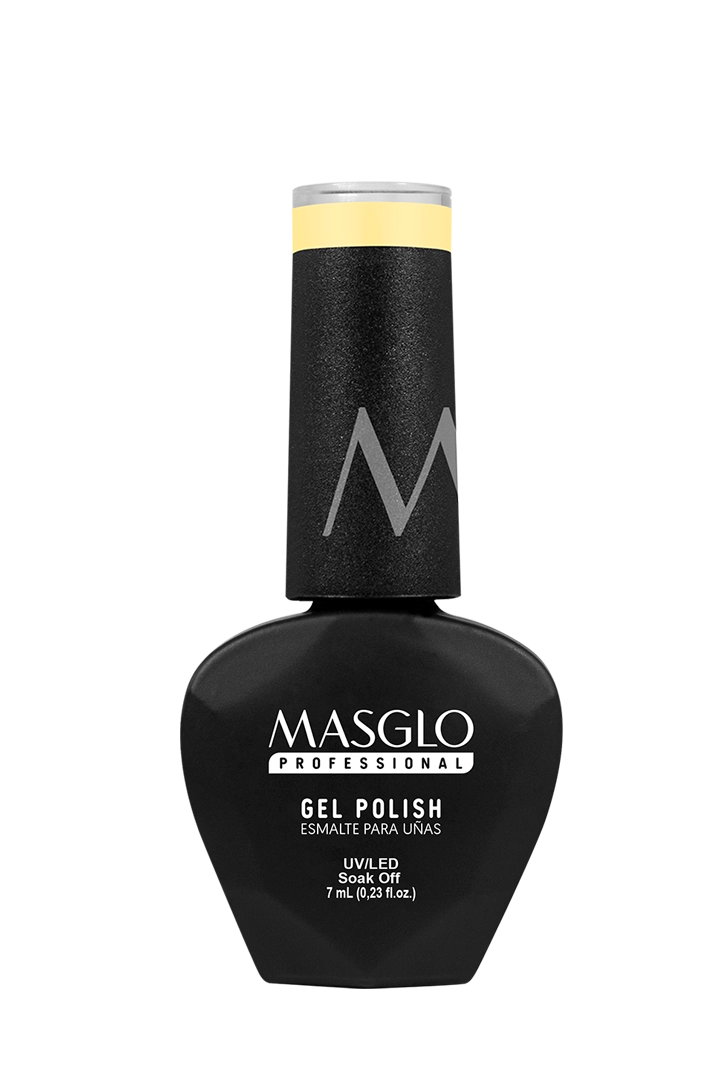 ASTUTA - ESMALTE SEMIPERMANENTE MASGLO PROFESSIONAL GEL POLISH 7 ML CREMOSO - GAMA AMARILLO 