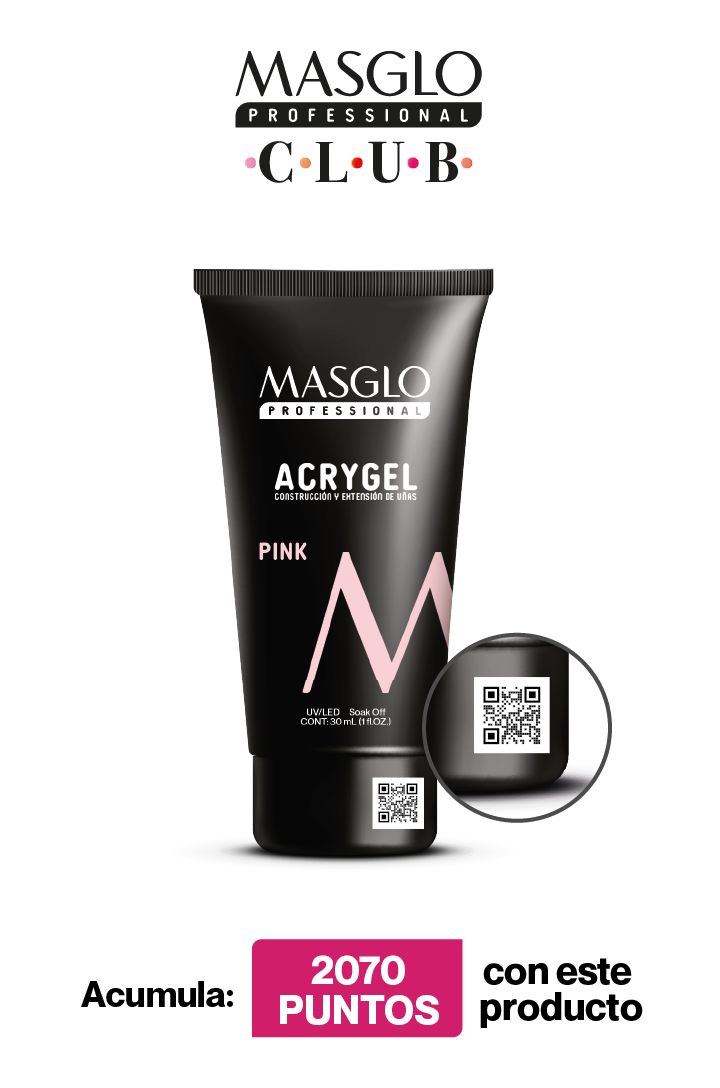 PINK PROFESSIONAL ACRYGEL 30ML MASGLO