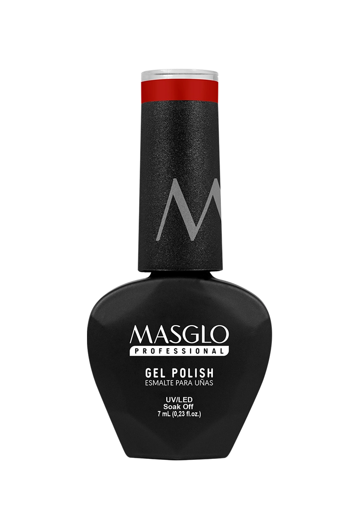 LINDA - ESMALTE SEMIPERMANENTE MASGLO PROFESSIONAL GEL POLISH 7 ML CREMOSO - GAMA ROJO