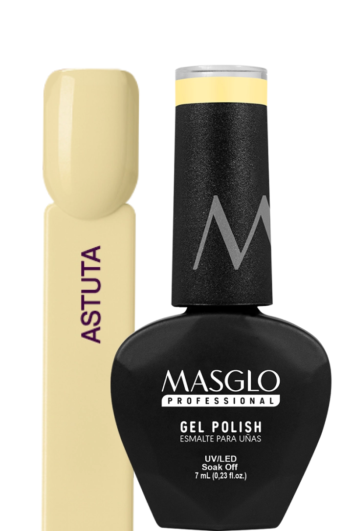 ASTUTA - ESMALTE SEMIPERMANENTE MASGLO PROFESSIONAL GEL POLISH 7 ML CREMOSO - GAMA AMARILLO 
