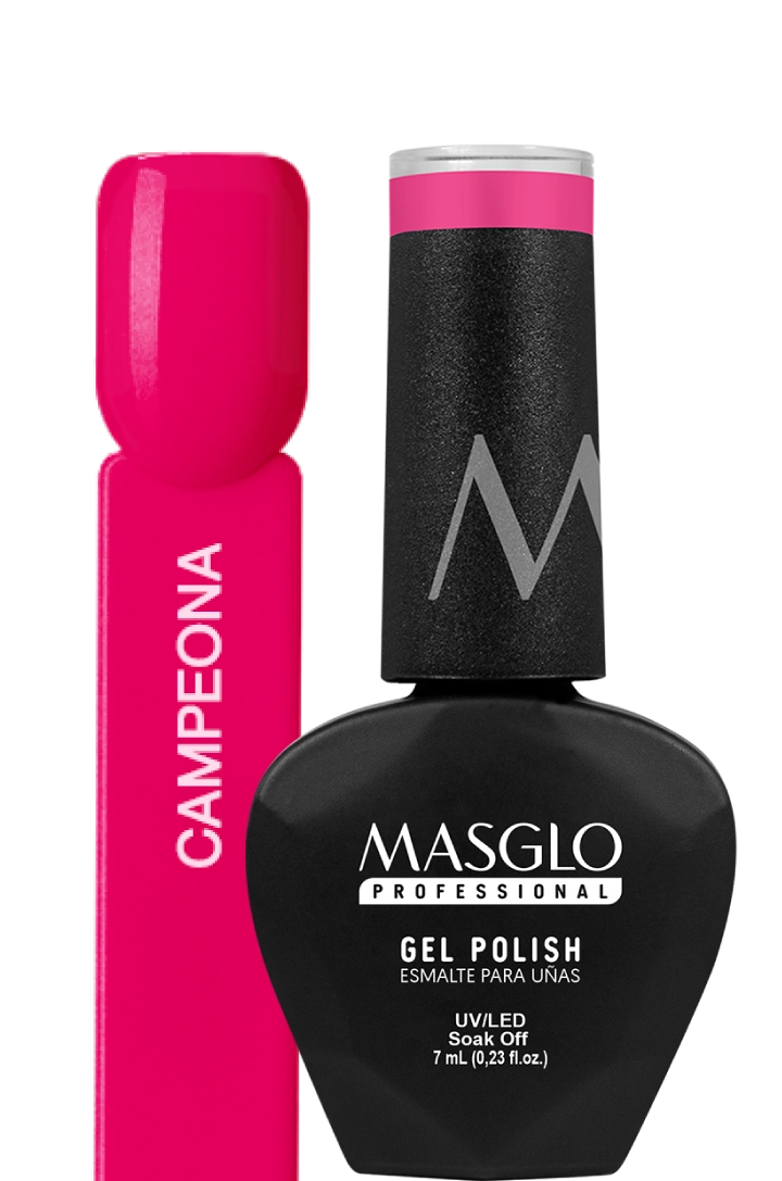 CAMPEONA - ESMALTE SEMIPERMANENTE MASGLO PROFESSIONAL GEL POLISH 7 ML CREMOSO - GAMA ROSADO