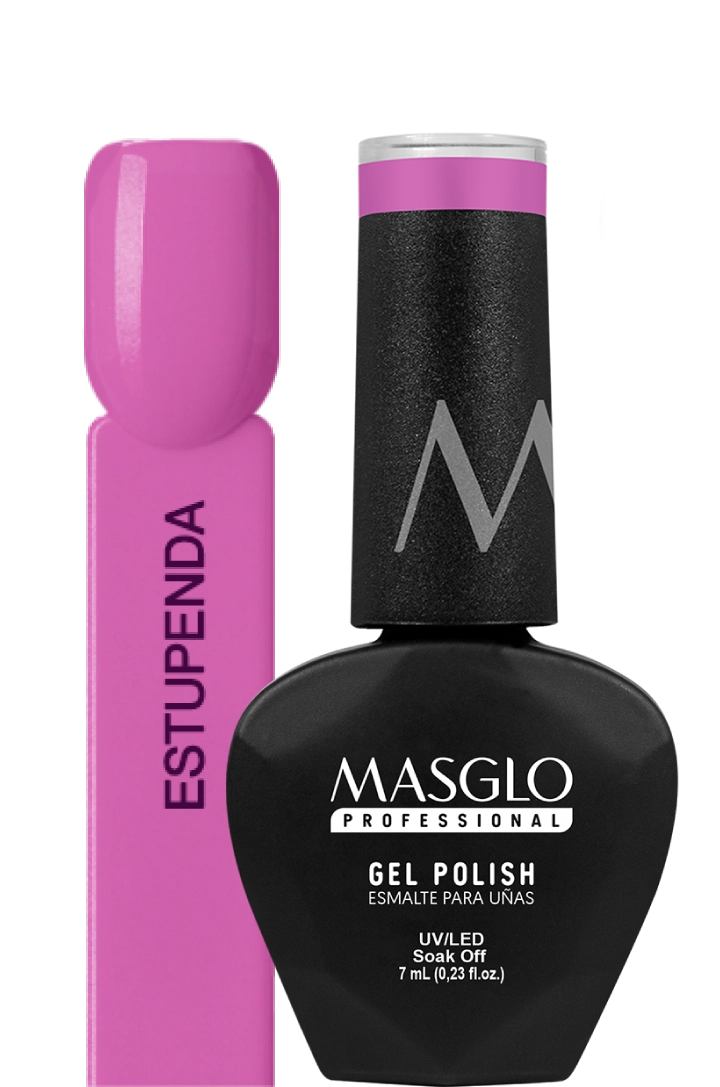 ESTUPENDA - ESMALTE SEMIPERMANENTE MASGLO PROFESSIONAL GEL POLISH 7 ML CREMOSO - GAMA ROSADO