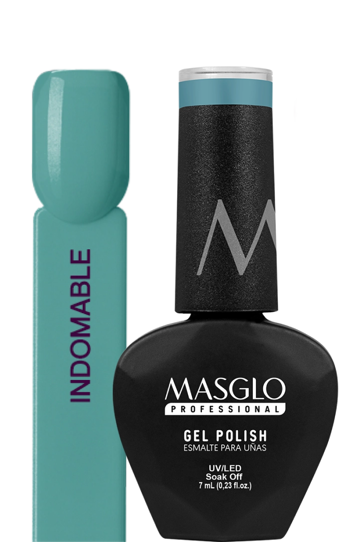 INDOMABLE - ESMALTE SEMIPERMANENTE MASGLO PROFESSIONAL GEL POLISH 7 ML CREMOSO - GAMA VERDE