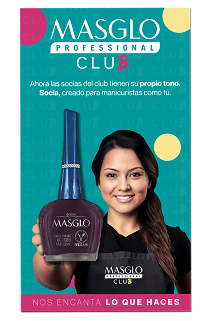 SOCIA MASGLO CLUB - ESMALTE TRADICIONAL MASGLO 13,5 ML - GAMA MORADO