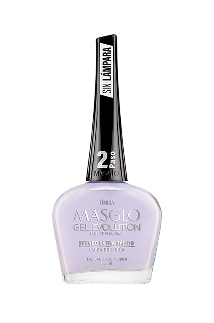 TIMIDA - ESMALTE GEL EVOLUTION EFECTO GEL MASGLO 13,5 ML CREMOSO - GAMA MORADO