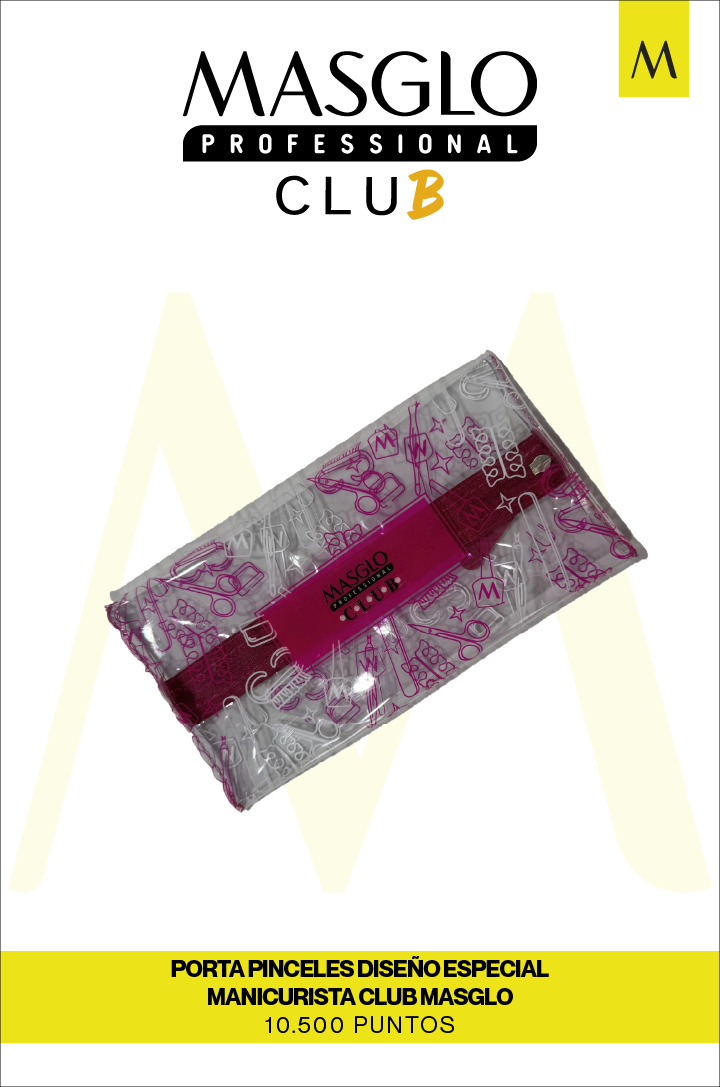PORTA PINCELES DISEÑO ESPECIAL MANICURISTA CLUB MASGLO
